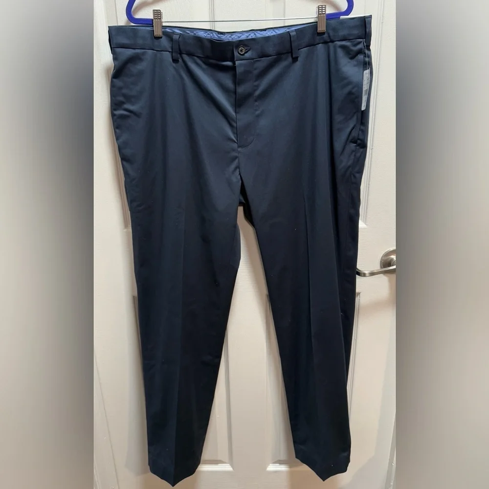 Brooks Brothers Men's Navy Dress Pants - Lightweight Regular Cut